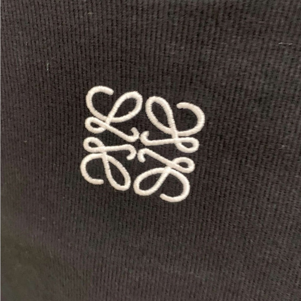 Loewe Black Cropped Tank Top with White Anagram Logo - Picture 5 of 5